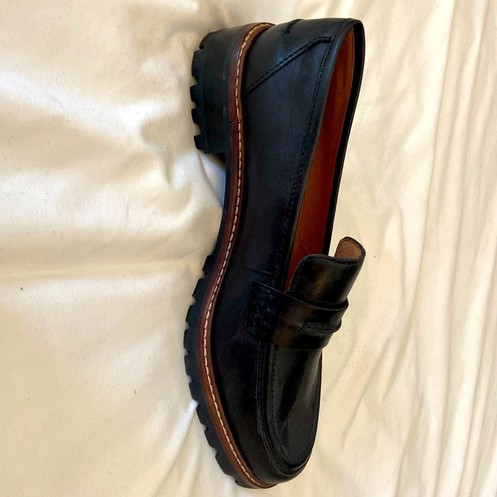 Madewell 	The Corinne Lugsole Loafer / 8 MEDIUM / TRUE BLACK never worn